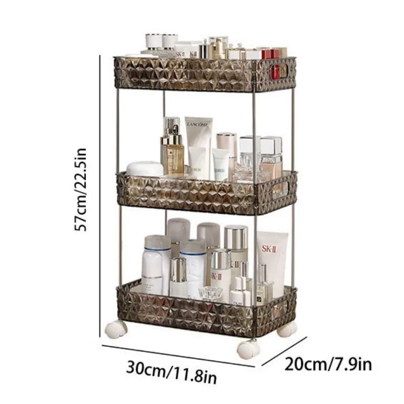 Nua Home | Rolling bathroom storage organizer rack