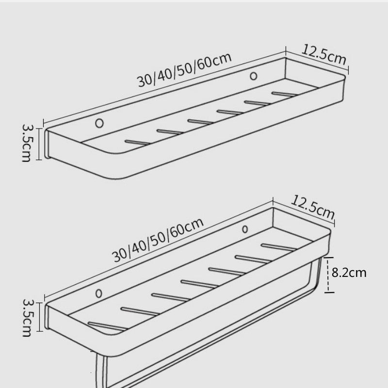 Nua Home Shower Shelf | The Perfect No-Drill Storage Solution for Your Bathroom